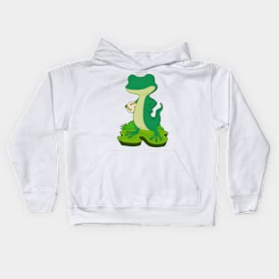 Lizard Volleyball player Volleyball Kids Hoodie